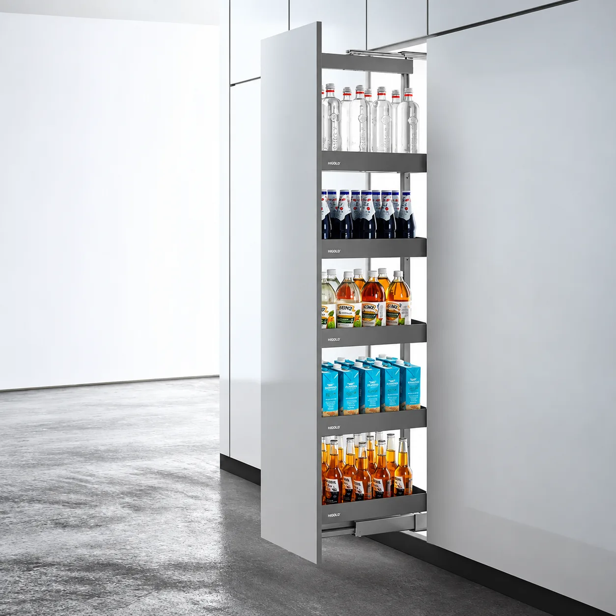 Kitchen Fashion Style Tall Unit - 201106 — view 1