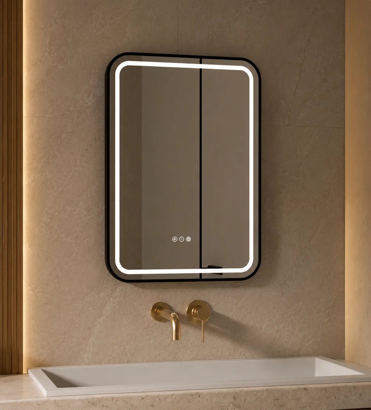 Arc Glow LED Mirror